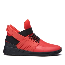 Mens Supra High Top Shoes SKYTOP V Risk Red/Black/black | AU-77786